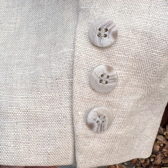 Vintage Linen Blazer Imported Lined & Beautiful 🏆2X Host Pick🏆 - Picture 7 of 10